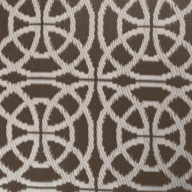 Tapis de cercle brun/blanc infinity Shmuel