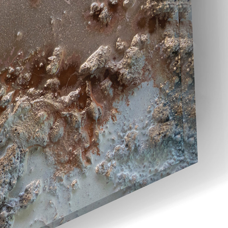  Art mural en verre acrylique, 16 po x 12 po «Sans nom» par Petra Meikle de Vlas