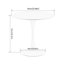 Kingsley Round Metal Base Dining Table-2089274612