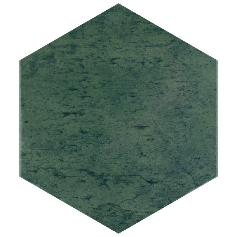 Capri 7" x 8" Porcelain Stone Look Wall & Floor Tile, Green