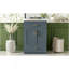 Meuble-lavabo 24 po avec lavabo intégré en céramique, meuble-lavabo à 2 portes, 1 tiroir basculant et meuble-lavabo simple pour salle de bain de petite et moyenne taille, bleu-86871034