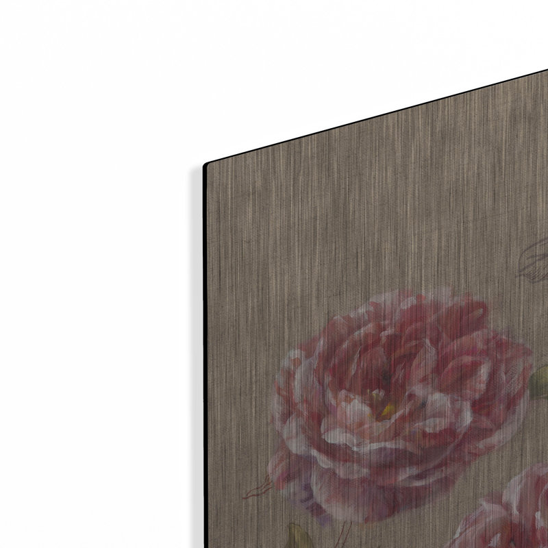 «Roses and Butterfly» par Danhui Nai, art mural en métal, H 48 po x l 24 po