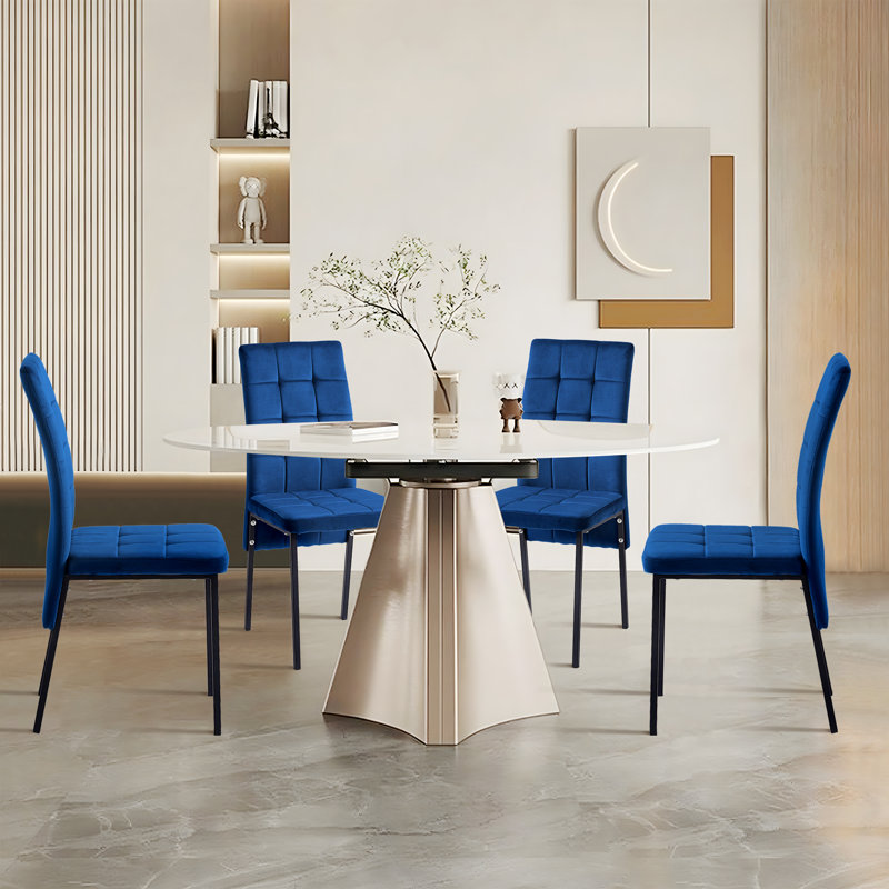 Chaise d'appoint Laoise, Bleu, Noir