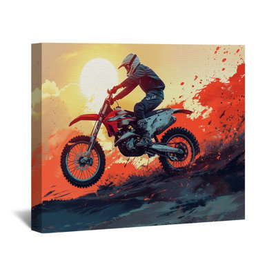 «Motorcross» sur toile