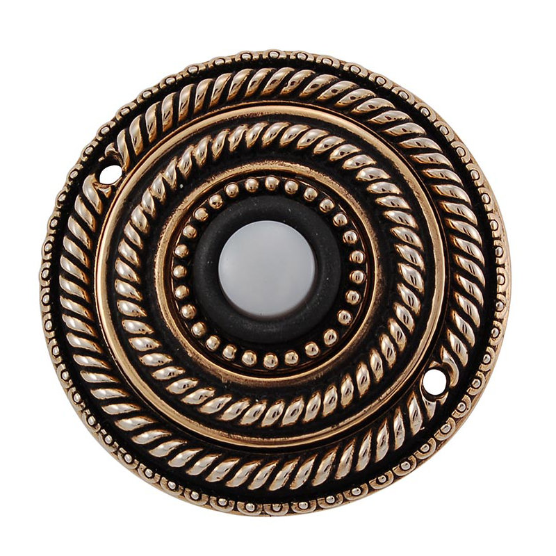 Sanzio Push Button, Antique Gold
