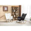 Chaise berçante confortable avec repose-pieds réglable, fabrication ergonomique de qualité qui améliore la posture-1248686487