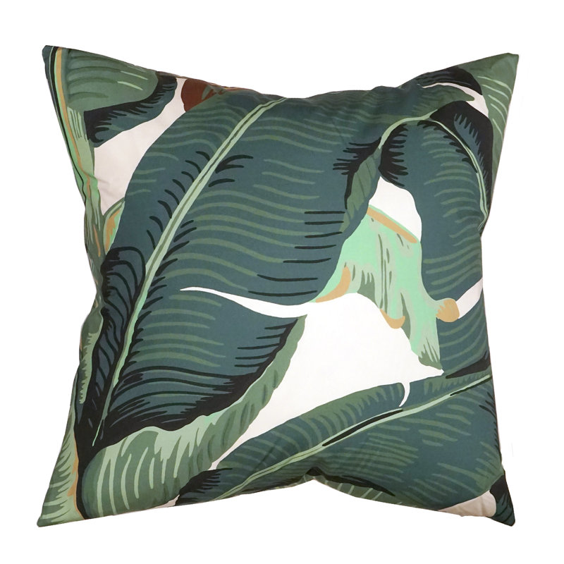 Hinson Palm Square Pillow Cover & Insert