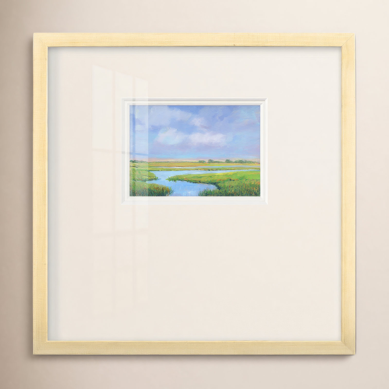 Summer Marsh II Print, 21" H x 21" W x 1.25" D