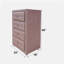 Commode en tissu Reggie