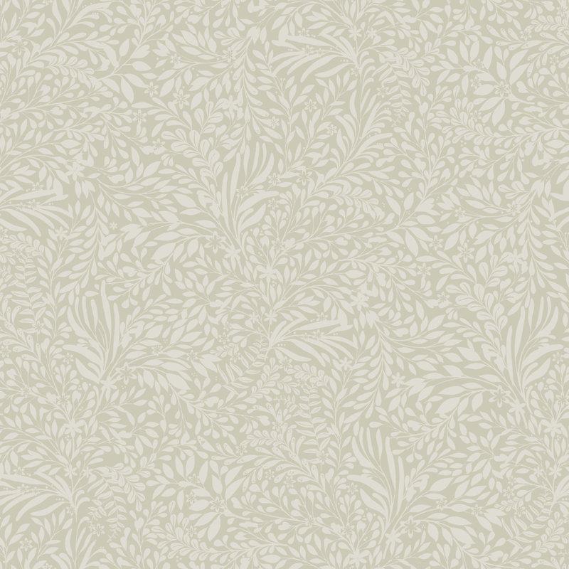 Kristina Evergreen Botanical Wallpaper, Green
