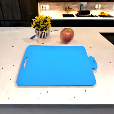 Foldable Silicone Non-Slip Cutting Board Blue