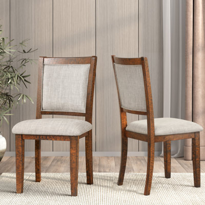 Caie Dining Chair with Solid Wood Frame