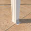 Auvent de patio en pente blanc-24737630