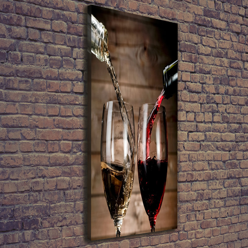 Wine In Glasses - Wrapped Canvas Print