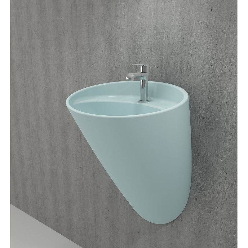 Venezia Monoblock Basin 1TH - 73x54x47cm, Matte Ice Blue
