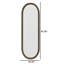 Miroir ovale rétro, effet antique, suspension murale-120277059