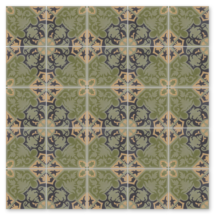 Rumba Primavera 8" x 8" Patterned Wall & Floor Tile