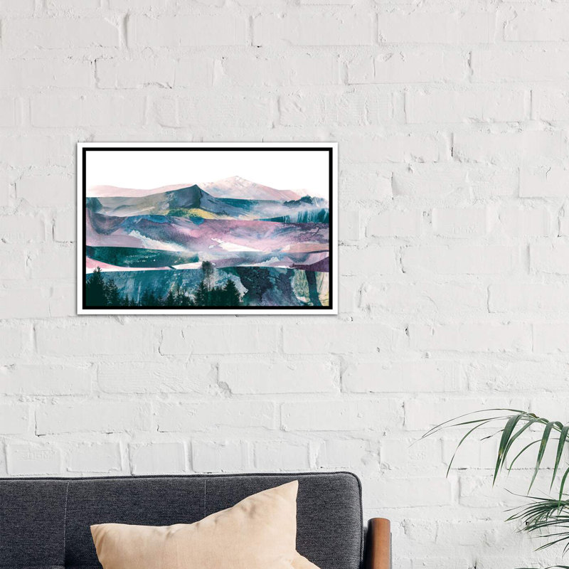« rose range » par dan hobday-print, H 18 po x l 26 po x P 1,5 po, Toile blanche encadrée