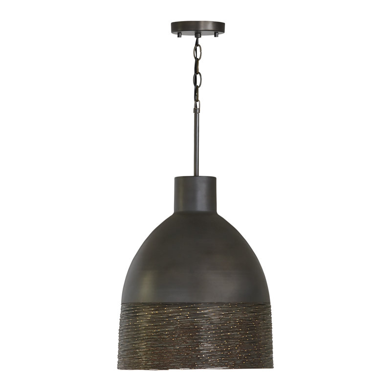 Joseph 1 - Light Gray Iron Single Pendant