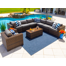 Tuscany 7 - Person Modular Patio Conversation Sets with Cushions