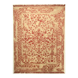 Hand Knotted Oriental Area Rug in Pink
