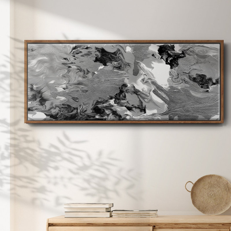 Rich Marble- Framed Canvas, 24" H x 60" W
