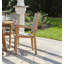 Chaise de patio empilable en teck Barbados-28333144