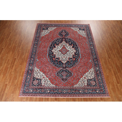 Tapis oriental Sarouk Farahan noué à la main 9 x 12