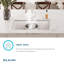 Elkay Quartz Classic 33" X 20-1/2" X 9-1/2", Offset 60/40 Double Bowl Undermount Sink With Aqua Divide, Greystone