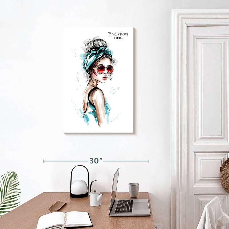 Fille chic et décontractée, H 30 po x l 20 po