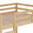 Full Over Full Wood Bunk Bed With Ladder Guardrails-505682076