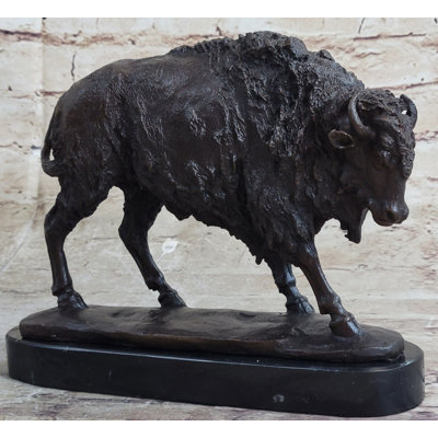 Sculpture de bison américain Buffalo Western