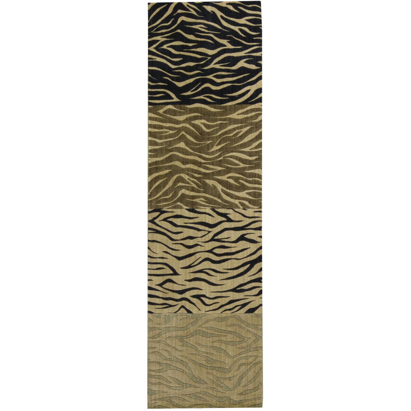 Wool Animal Print Area Rug