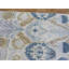 Tapis unique en laine noué à la main bleu / vert 8 pi x 9 pi 9 po Mahmood