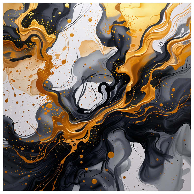 Tapisserie murale abstraite - art mural, 68in H x80in W with 4 Grommets