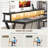 52'' L Shaped Gaming Desk with Storage Shelf and Monitor Stand, Corner Computer Desk with Power Outlet and LED Light-988841169