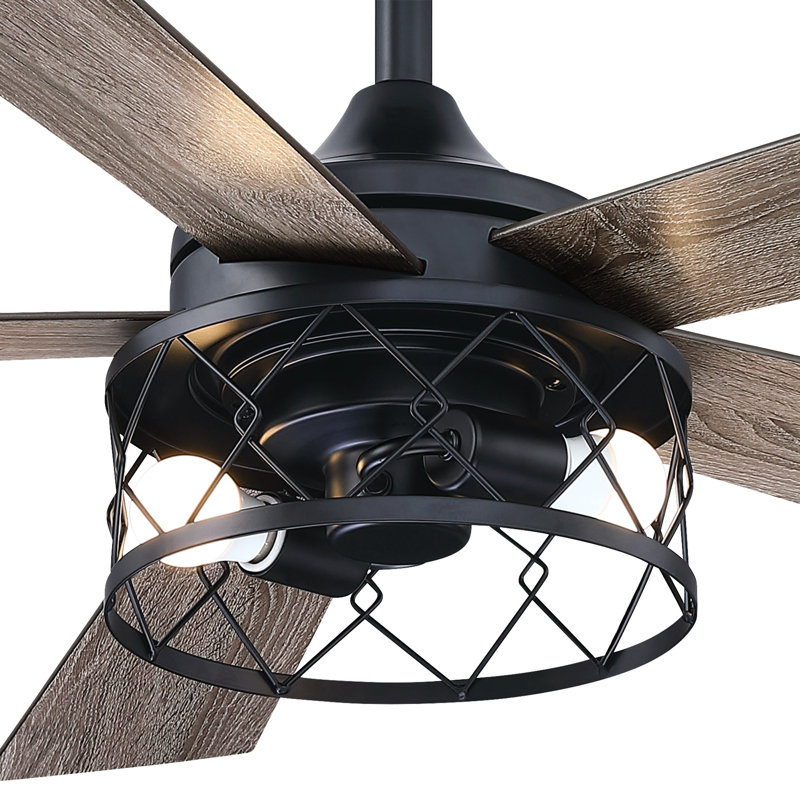 52" Tiream 5 - Blade Reversible Ceiling Fan with Remote and Light Kit