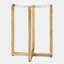 Ice Block Glass End Table