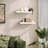Sydney 24" W x 6" D Floating Shelves Set with Invisible Wall Mount Brackets-89833782