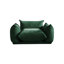 Fauteuil simple Cath Kofi en tissu d'ameublement en chenille moderne Broxton-976137775