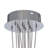 13-Light Dimmable Cluster Wavy Glass Chandelier