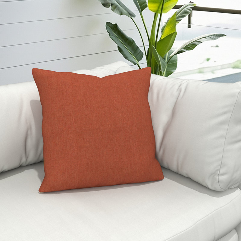 Jem Gabi Sunbrella® Indoor/Outdoor Throw Pillow, Square 24", Sunbrella Play Adobe