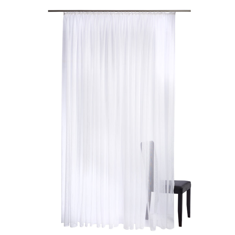 Olson Sheer Curtains & Drapes Single Panel, 245cm H x 600cm W