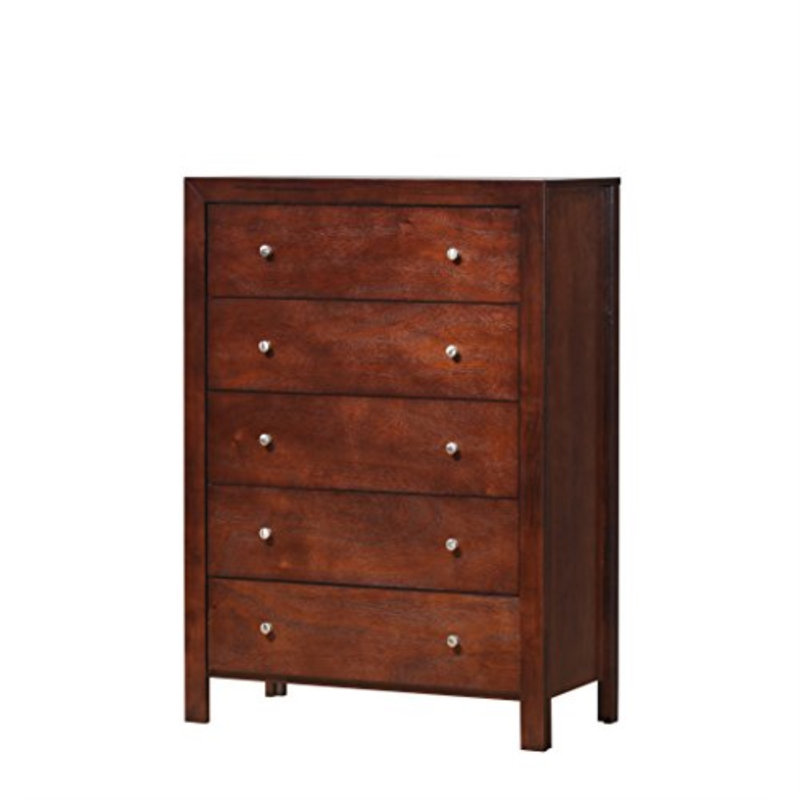 Lisbon 5 Drawer Chest, Cherry