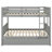 2-In-1 Wood Bunk Bed Convertible To 2 Beds With Drawers Ladder Safety Guardrails-518456235
