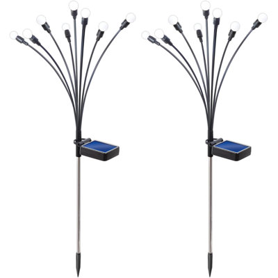 Solar Powered Firefly Landscape Stake Lights for Lawn & Garden