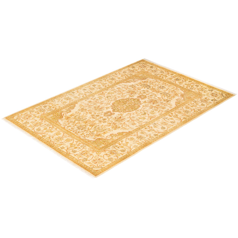 Classic One-of-a-Kind 4' 1" X 6' 2" Hand Knotted Area Rug