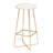 Upholstered Counter Stool with Metal Frame