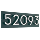 Floating Modern 4" Number Horizontal Address Plaque (5 Digits)
