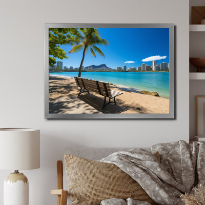 Paysage de plage hawaïenne